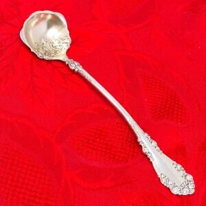 Vtg ROGERS Small Ladle Silver Plate BERKSHIRE - 1847 No Monogram Cream Ornate